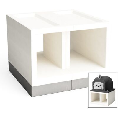 SUINGA Base Para Horno Kitaway 100x100x65 Cm Soporte De Hormigã³n Liso Para Horno Exterior SUINGA Base Para Horno Kitaway 100x100x65 Cm Soporte De Hormigã³n Liso Para Horno Exterior