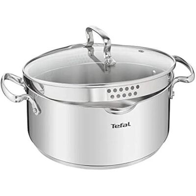 Tefal Duetto+ Cazo Acero Inoxidable 24 Cm 5 L Tefal Duetto+ Cazo Acero Inoxidable 24 Cm 5 L