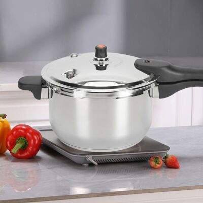 OEM Olla Eléctrica De Acero Inoxidable 304, 80 Kpa, Antideslizante, Con Válvula De Alivio De Presión Para Ebullición Rápida, Para Uso Con Gas O Electricidad, 6 L, 24 Cm / 9,4 Pulgadas OEM Olla Eléctrica De Acero Inoxidable 304, 80 Kpa, Antideslizante, Con Válvula De Alivio De Presión Para Ebullición Rápida, Para Uso Con Gas O Electricidad, 6 L, 24 Cm / 9,4 Pulgadas