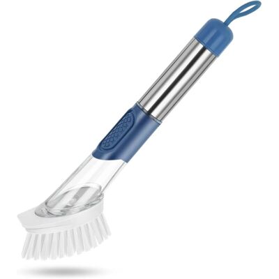 OEM Cepillo Para Platos Con Cabezal De Pp Reemplazable Y Mango De Acero Inoxidable Para Limpiar Ollas Y Sartenes. - Crezuo OEM Cepillo Para Platos Con Cabezal De Pp Reemplazable Y Mango De Acero Inoxidable Para Limpiar Ollas Y Sartenes. - Crezuo