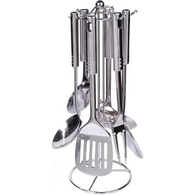 OEM Juego De Utensilios De Cocina Crezuo De 7 Piezas, Acero Inoxidable, Apto Para Lavavajillas, Fácil De Limpiar, Para Cocinar Todo Tipo De Alimentos. OEM Juego De Utensilios De Cocina Crezuo De 7 Piezas, Acero Inoxidable, Apto Para Lavavajillas, Fácil De Limpiar, Para Cocinar Todo Tipo De Alimentos.