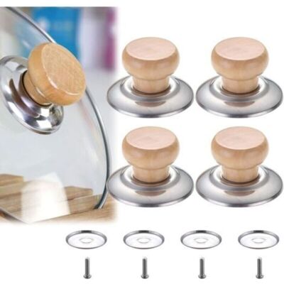 OEM Pomo De Madera Para Tapa De Olla, Pomos De Repuesto Universales, Pomos Para Tapas, Pomos De Repuesto Para Utensilios De Cocina, Para La Mayoría De Tapas De Ollas, 4 Piezas - Crezuo OEM Pomo De Madera Para Tapa De Olla, Pomos De Repuesto Universales, Pomos Para Tapas, Pomos De Repuesto Para Utensilios De Cocina, Para La Mayoría De Tapas De Ollas, 4 Piezas - Crezuo