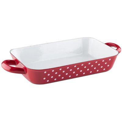 Riess Platos para Hornear, Sartén + Cazo - Rojo Riess Platos para Hornear, Sartén + Cazo - Rojo