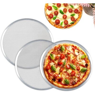 OEM Juego De Tres Bandejas Para Hornear Pizza, 33 Cm, Bandeja De Aluminio Para Pizza, Bandeja Redonda Para Pizza, Parrilla Para Barbacoa. OEM Juego De Tres Bandejas Para Hornear Pizza, 33 Cm, Bandeja De Aluminio Para Pizza, Bandeja Redonda Para Pizza, Parrilla Para Barbacoa.