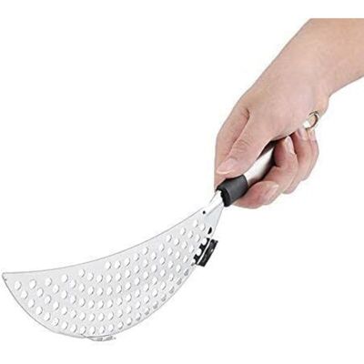 OEM Colador Universal De Acero Inoxidable Para Ollas Y Sartenes, Colador Robusto Para Escurrir Alimentos Y Filtrar Líquidos En La Cocina - Crezuo OEM Colador Universal De Acero Inoxidable Para Ollas Y Sartenes, Colador Robusto Para Escurrir Alimentos Y Filtrar Líquidos En La Cocina - Crezuo