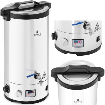 ROYAL CATERING Macerador De Cerveza - 30 L - 700/1.800/2.500 W - 30 - 110 °c - Acero Inoxidable ROYAL CATERING Macerador De Cerveza - 30 L - 700/1.800/2.500 W - 30 - 110 °c - Acero Inoxidable