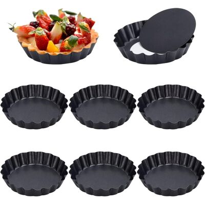 OEM Molde Para Tartaletas, Juego De 12, Molde Redondo De 8 Cm Con Base Desmontable, Revestimiento Antiadherente, Molde Para Quiche, Molde Individual Para Tartaletas Y Pasteles. OEM Molde Para Tartaletas, Juego De 12, Molde Redondo De 8 Cm Con Base Desmontable, Revestimiento Antiadherente, Molde Para Quiche, Molde Individual Para Tartaletas Y Pasteles.