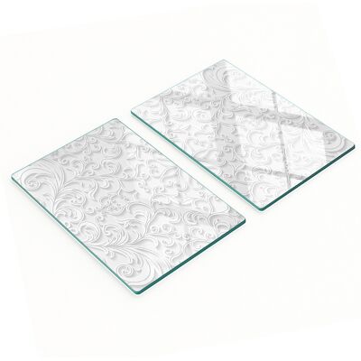 OEM Juego De Tablas De Cocina De Vidrio Templado Con Dise帽o Ornamental 2x40x52 Cm OEM Juego De Tablas De Cocina De Vidrio Templado Con Dise帽o Ornamental 2x40x52 Cm