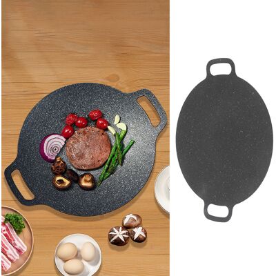 OEM Sartén Redonda Para Parrilla (30 Cm De Diámetro) Con Bolsa De Almacenamiento Antiadherente Y Revestimiento De Piedra Mineral: Ideal Para Acampar Y Cocinar. OEM Sartén Redonda Para Parrilla (30 Cm De Diámetro) Con Bolsa De Almacenamiento Antiadherente Y Revestimiento De Piedra Mineral: Ideal Para Acampar Y Cocinar.