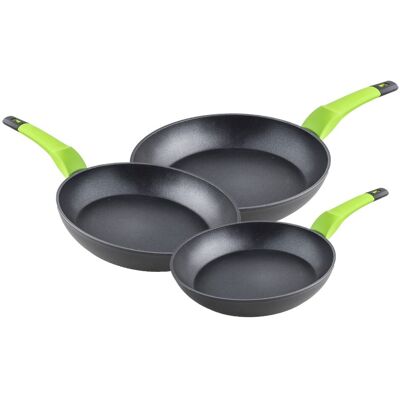 ALFA Sarten Al.f. Green Xylan 3pc.18-22-26 ALFA Sarten Al.f. Green Xylan 3pc.18-22-26