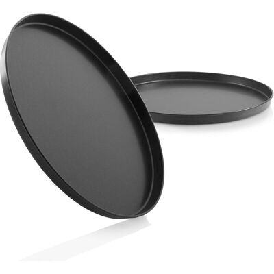 OEM Bandeja Redonda Para Hornear Pizza - Juego De 2 Bandejas - 26,7 Cm - Antiadherente - Apta Para Horno OEM Bandeja Redonda Para Hornear Pizza - Juego De 2 Bandejas - 26,7 Cm - Antiadherente - Apta Para Horno