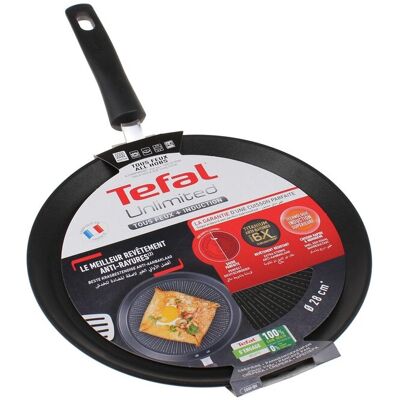 Tefal - Unlimited - Sartan Crepera Antiadherente - 28cm - G2553902 - 3168430300583 Tefal - Unlimited - Sartan Crepera Antiadherente - 28cm - G2553902 - 3168430300583