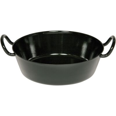 UNBEKANNT Riess Schnitzel Cacerola De Horno Ø34cm Cacerola De Servir Con 2 Asas Esmalte Negro UNBEKANNT Riess Schnitzel Cacerola De Horno Ø34cm Cacerola De Servir Con 2 Asas Esmalte Negro