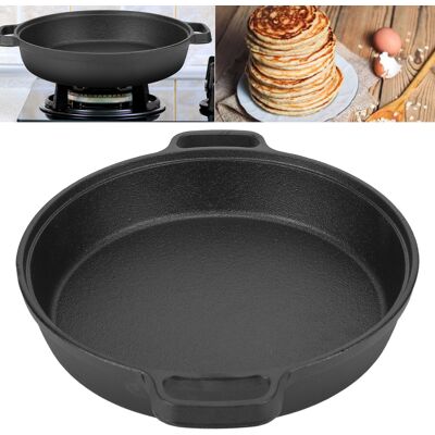 OEM Sartén Para Tortitas De Hierro Fundido De 25 Cm De Grosor Con 2 Asas – Sartén Plana Para Cocinar En Casa – Sin Revestimiento, Antiadherente De Forma Natural OEM Sartén Para Tortitas De Hierro Fundido De 25 Cm De Grosor Con 2 Asas – Sartén Plana Para Cocinar En Casa – Sin Revestimiento, Antiadherente De Forma Natural