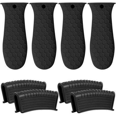 OEM Juego De Ocho Fundas De Silicona Para Mangos De Ollas, Protección Contra El Calor Para Sartenes De Hierro Fundido Y Mangos De Metal, Para Uso Doméstico - Crezuo OEM Juego De Ocho Fundas De Silicona Para Mangos De Ollas, Protección Contra El Calor Para Sartenes De Hierro Fundido Y Mangos De Metal, Para Uso Doméstico - Crezuo