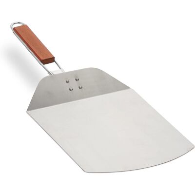 OEM Pala Para Pizza Con Mango De Madera, Para Tarta Flambée, Pan, Plegable, L X A: 24 X 25,5 Cm, Acero Inoxidable, Marrón/plateado OEM Pala Para Pizza Con Mango De Madera, Para Tarta Flambée, Pan, Plegable, L X A: 24 X 25,5 Cm, Acero Inoxidable, Marrón/plateado