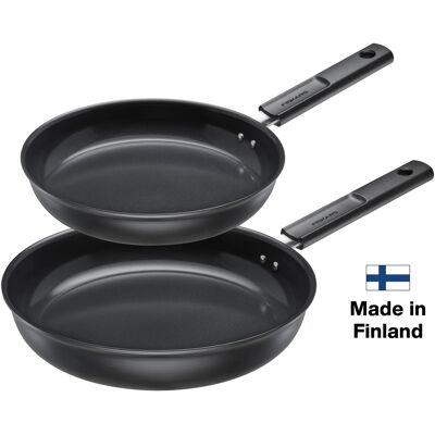 Fiskars - Hard Face Frying Pan Set 24 Cm + 28 Cm Fiskars - Hard Face Frying Pan Set 24 Cm + 28 Cm