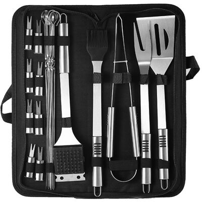 OEM Juego De Parrilla De Acero Inoxidable De 20 Piezas, Juego De Herramientas Combinadas Para Barbacoa, Juego De Parrilla Para Barbacoa Doméstica Al Aire Libre, Juego De Parrilla Para Cocinar Al Aire Libr OEM Juego De Parrilla De Acero Inoxidable De 20 Piezas, Juego De Herramientas Combinadas Para Barbacoa, Juego De Parrilla Para Barbacoa Doméstica Al Aire Libre, Juego De Parrilla Para Cocinar Al Aire Libr