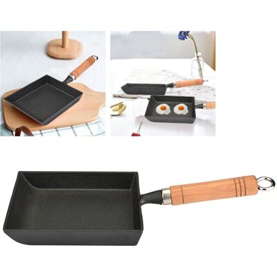 OEM Mini Sartén Tamagoyaki, Hierro Fundido, Mango De Madera, 37 Cm, Negra, 1287 G. Incluye: Resistente Al Calor, Compatible Con Inducción, Superficie Lisa, Sin Marca. OEM Mini Sartén Tamagoyaki, Hierro Fundido, Mango De Madera, 37 Cm, Negra, 1287 G. Incluye: Resistente Al Calor, Compatible Con Inducción, Superficie Lisa, Sin Marca.