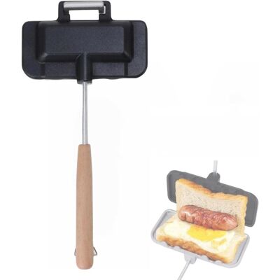 OEM Mini Sandwichera Para Estufas De Gas, Tostadora Plegable De Doble Cara Con Mango Resistente Al Calor, Mini Sartén Con Fácil Volteo, Para Desayunos, Estufa De Gas. OEM Mini Sandwichera Para Estufas De Gas, Tostadora Plegable De Doble Cara Con Mango Resistente Al Calor, Mini Sartén Con Fácil Volteo, Para Desayunos, Estufa De Gas.