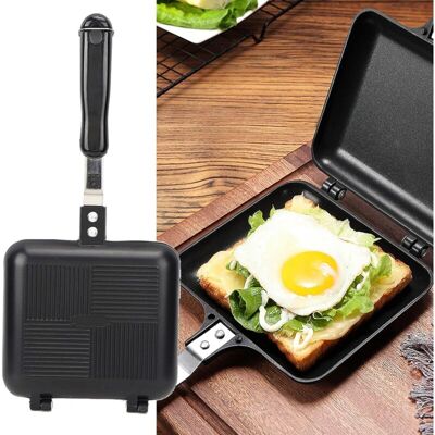 OEM Sandwichera Doméstica De Aleación De Aluminio Con Revestimiento Antiadherente De Doble Cara: Una Sartén Tostadora Práctica Y Económica Para El Desayuno – Crezuo OEM Sandwichera Doméstica De Aleación De Aluminio Con Revestimiento Antiadherente De Doble Cara: Una Sartén Tostadora Práctica Y Económica Para El Desayuno – Crezuo
