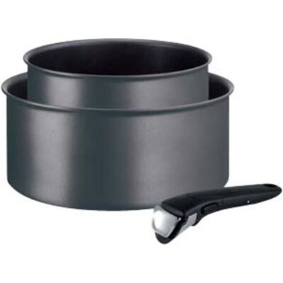 Juego de 2 cazuelas Tefal 16/20cm Antiadherente Negro L6859202 Ingenio Juego de 2 cazuelas Tefal 16/20cm Antiadherente Negro L6859202 Ingenio