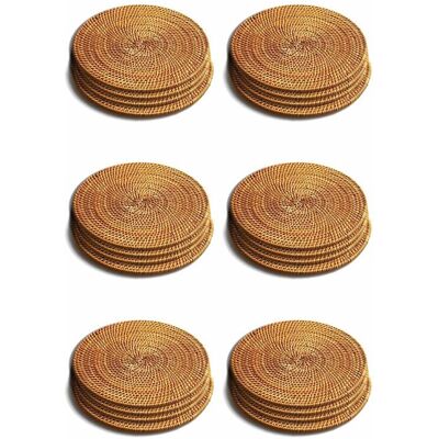 OEM Juego De 24 Piezas De Tapetes De Ratán Para Placas Calefactoras, Aislantes, Soportes Para Ollas Duraderos Para Mesa, Tapetes Resistentes Al Calor Para OEM Juego De 24 Piezas De Tapetes De Ratán Para Placas Calefactoras, Aislantes, Soportes Para Ollas Duraderos Para Mesa, Tapetes Resistentes Al Calor Para