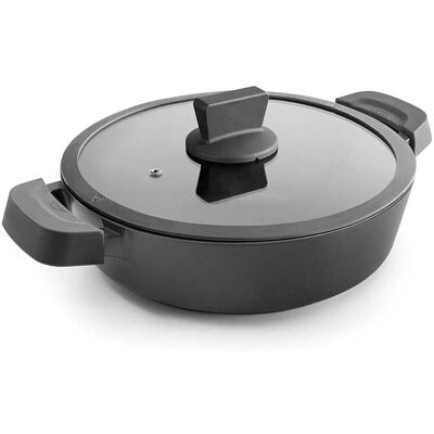 Lacor - Tartera Con Tapa Antiadherente Titanium Pro 5.7 L Aluminio 32 Cm Cacerola Alta Con Tapa Lacor - Tartera Con Tapa Antiadherente Titanium Pro 5.7 L Aluminio 32 Cm Cacerola Alta Con Tapa