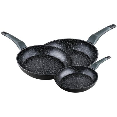 ALFA Sarten Al.f. Gourmet Piedra 3pc.18-22-26 ALFA Sarten Al.f. Gourmet Piedra 3pc.18-22-26
