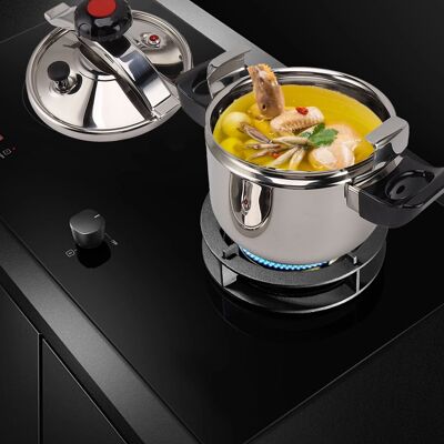 OEM Olla A Presión De Acero Inoxidable Antiexplosiva, Doble Fondo, 28 Cm, 11 L, Para Cocinas De Gas E Inducción – Cocción Rápida Y Segura OEM Olla A Presión De Acero Inoxidable Antiexplosiva, Doble Fondo, 28 Cm, 11 L, Para Cocinas De Gas E Inducción – Cocción Rápida Y Segura