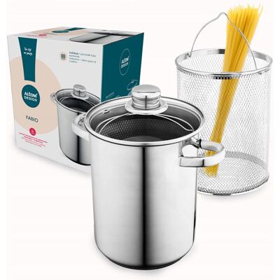 OEM Olla Para Cocinar Pasta Espagueti, Alta, Con Colador Altom 4l, Inducción A Gas OEM Olla Para Cocinar Pasta Espagueti, Alta, Con Colador Altom 4l, Inducción A Gas