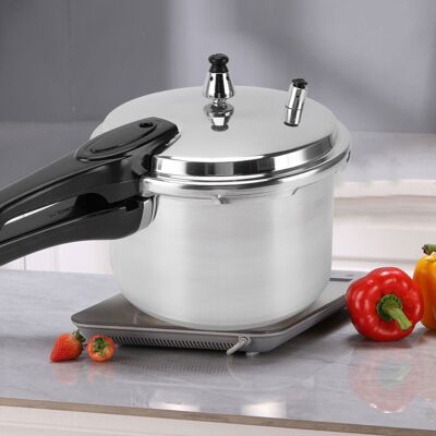 OEM Olla A Presión Antiexplosiva De Aleación De Aluminio Con Válvula De Seguridad Para Cocinas De Gas, 26 Cm, 9 L OEM Olla A Presión Antiexplosiva De Aleación De Aluminio Con Válvula De Seguridad Para Cocinas De Gas, 26 Cm, 9 L