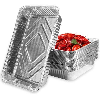 OEM Bandeja Desechable De Aluminio De 2200 Ml Sin Tapa - Recipiente Para Alimentos Para Barbacoa, Cocina, Parrilla, Cocina Y Catering - 31,5 X 20,5 X 5 Cm OEM Bandeja Desechable De Aluminio De 2200 Ml Sin Tapa - Recipiente Para Alimentos Para Barbacoa, Cocina, Parrilla, Cocina Y Catering - 31,5 X 20,5 X 5 Cm
