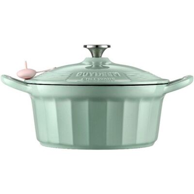 OEM Recipiente De Hierro Fundido Esmaltado Buydeem De 3,9 L, Modelo Cp551, Color Verde Acogedor OEM Recipiente De Hierro Fundido Esmaltado Buydeem De 3,9 L, Modelo Cp551, Color Verde Acogedor