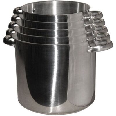 Serie De 5 Catering De Acero Inoxidable 24/26/28/30 / 32cm - 342685 Baumalu Serie De 5 Catering De Acero Inoxidable 24/26/28/30 / 32cm - 342685 Baumalu