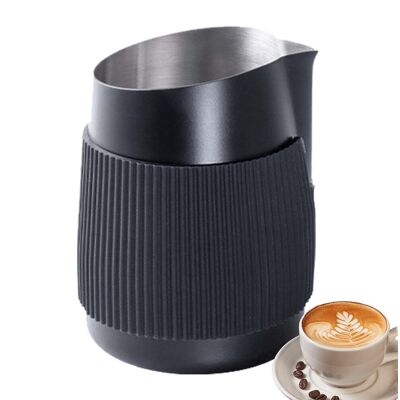 OEM Vasos Para Espumar Leche, Una Jarra Para Espumar Leche, Una Jarra Para Vaporizar Con Una Taza De Capuchino De 420 Ml, Una Jarra De Acero Inoxidable Para Espumar Leche Para Espresso Y Capuchino OEM Vasos Para Espumar Leche, Una Jarra Para Espumar Leche, Una Jarra Para Vaporizar Con Una Taza De Capuchino De 420 Ml, Una Jarra De Acero Inoxidable Para Espumar Leche Para Espresso Y Capuchino
