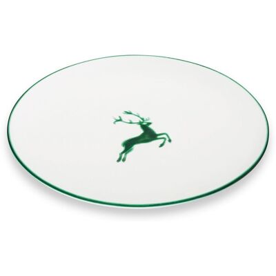 Gmundner Keramik - Gmundner Cerámica Ciervo Verde, Plato De Cena Taza (ø 28cm) Gmundner Keramik - Gmundner Cerámica Ciervo Verde, Plato De Cena Taza (ø 28cm)