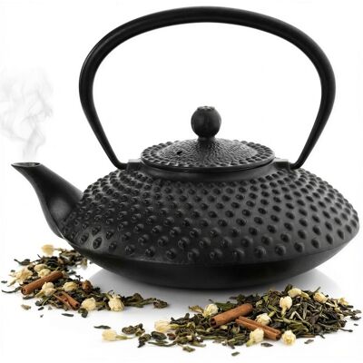 OEM Hervidor De Hierro Fundido De 1,25 L Con Infusor De Acero Negro Para T茅 Y Hierbas. OEM Hervidor De Hierro Fundido De 1,25 L Con Infusor De Acero Negro Para T茅 Y Hierbas.