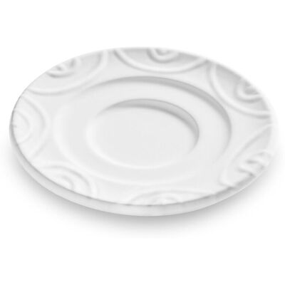 Gmundner Keramik - Gmundner Cerámica Plato Blanco Flameado Espresso (ø 11cm) Gmundner Keramik - Gmundner Cerámica Plato Blanco Flameado Espresso (ø 11cm)