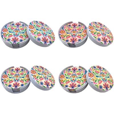 Signes Grimalt - Salvamanteles Cocina Salvamanteles 24 Uni. Posavasos Multicolor 11x11x6cm 25225 Signes Grimalt - Salvamanteles Cocina Salvamanteles 24 Uni. Posavasos Multicolor 11x11x6cm 25225