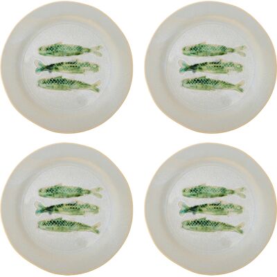 Bloomingville - Hadden Plate - Green - Stoneware Bloomingville - Hadden Plate - Green - Stoneware