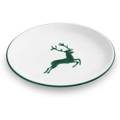 Gmundner Keramik Ciervo Verde 20cm - Plato de postre Gmundner Keramik Ciervo Verde 20cm - Plato de postre