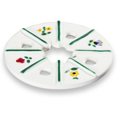 Gmundner Keramik - Flores Esparcidas, Tapa De Tetera Gmundner Keramik - Flores Esparcidas, Tapa De Tetera