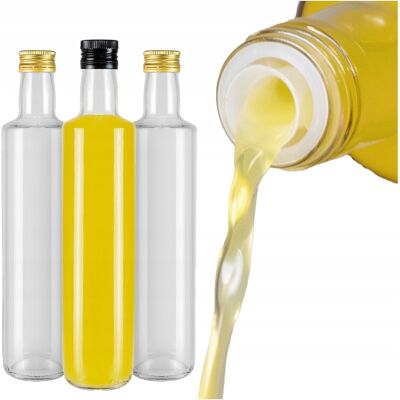 OEM 50 Botellas De Vidrio Dorica De 500 Ml Transparentes Con Dispensador Para Aceite De Oliva Y Vinagre De 0,5 L OEM 50 Botellas De Vidrio Dorica De 500 Ml Transparentes Con Dispensador Para Aceite De Oliva Y Vinagre De 0,5 L