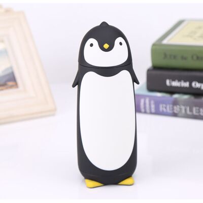 OEM Botella De Agua Portátil De Vidrio Con Forma De Pingüino De 300 Ml, Vaso De Doble Capa, Taza De Viaje Negra -crezuo OEM Botella De Agua Portátil De Vidrio Con Forma De Pingüino De 300 Ml, Vaso De Doble Capa, Taza De Viaje Negra -crezuo