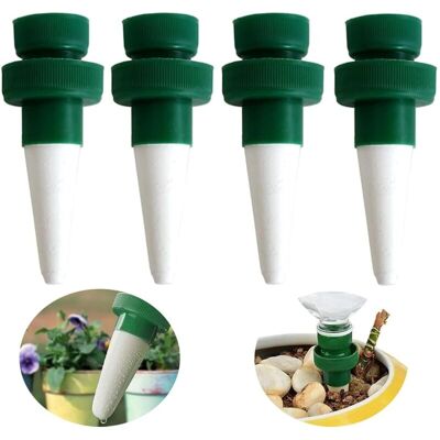ZVD Juego De 4 Dispositivos De Riego, Arcilla, Botellas De Vino, Jardín, Interior ZVD Juego De 4 Dispositivos De Riego, Arcilla, Botellas De Vino, Jardín, Interior