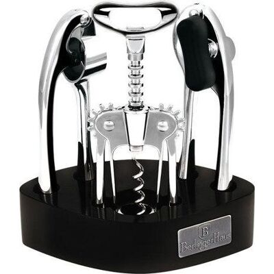 BERLINGER HAUS Berlinger-haus Set De Accesorios De Vino Moderno Negro Y Plateado BERLINGER HAUS Berlinger-haus Set De Accesorios De Vino Moderno Negro Y Plateado