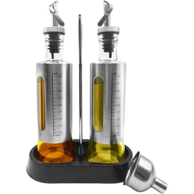 OEM Botella Dispensadora De Aceite De Oliva De 300 Ml, Juego De 2 Dispensadores De Aceite Y Vinagre De Vidrio Con Bandeja, Para Cocina. OEM Botella Dispensadora De Aceite De Oliva De 300 Ml, Juego De 2 Dispensadores De Aceite Y Vinagre De Vidrio Con Bandeja, Para Cocina.