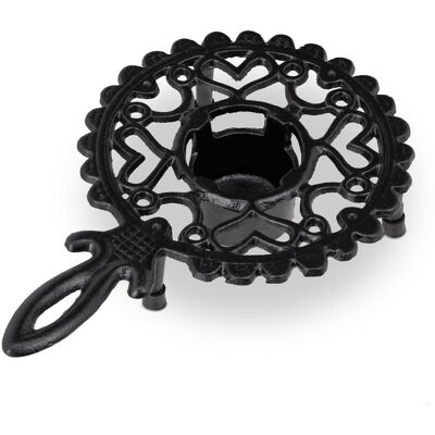 Relaxdays - 3-Pack - Hierro fundido - Negro - Calentador de té Relaxdays - 3-Pack - Hierro fundido - Negro - Calentador de té