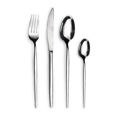 Juego de Cubiertos Amefa Soprano Miroir - 24 Piezas para 6 Juego de Cubiertos Amefa Soprano Miroir - 24 Piezas para 6